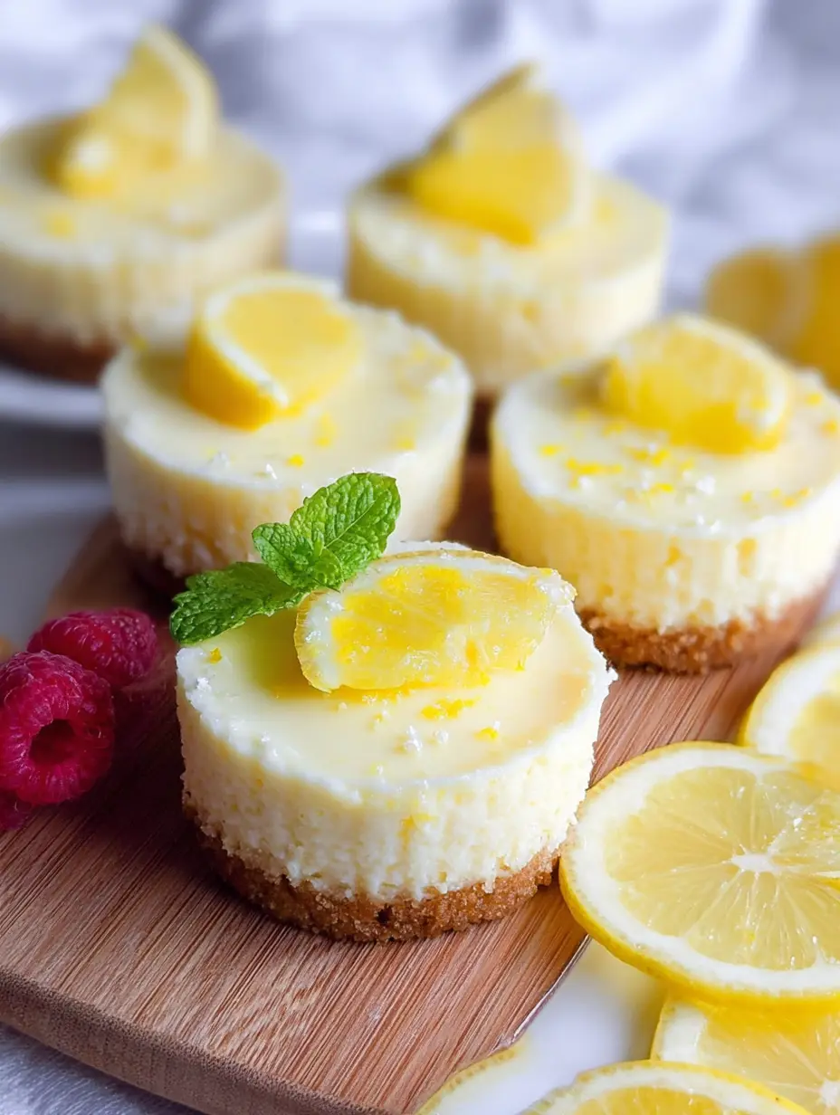 Effortless Mini Lemon Cheesecakes: Your Go-To Party Dessert