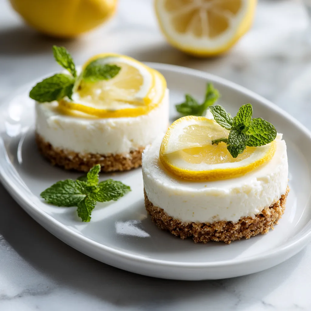 Vibrant Citrus Burst: Silky Mini Lemon Cheesecakes Recipe